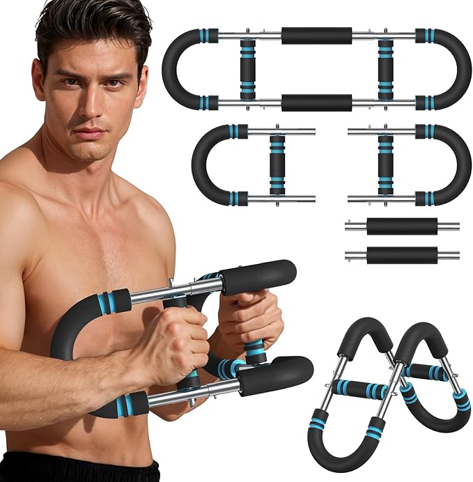 Twister Arm Trainer Adjustable 60-85-110lbs Forearm Strengthener Chest Clip Muscle Resistance Exercise Equipment for Man