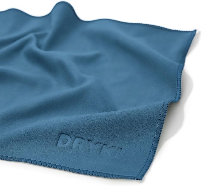 Pocket-Sized Sweat Towels - The Original Sweat Absorbing Handkerchiefs - Quick-Dry Microfiber Sweat Rags for Face, Hands, & Body - Men & Women - Gym, Sports, and Work (Blue: 5 Pack)