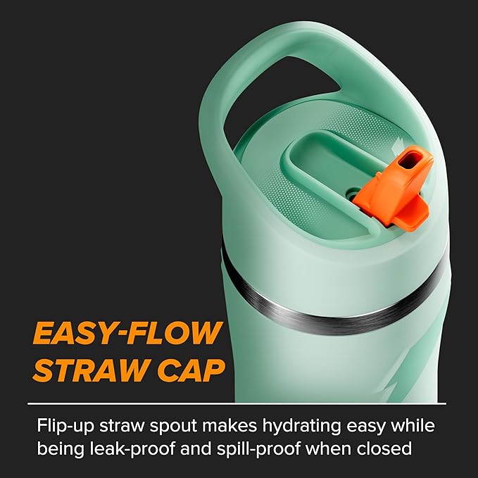 Gatorade 'Overtime' 22oz Stainless Steel Water Bottle, Straw Cap, Yellow