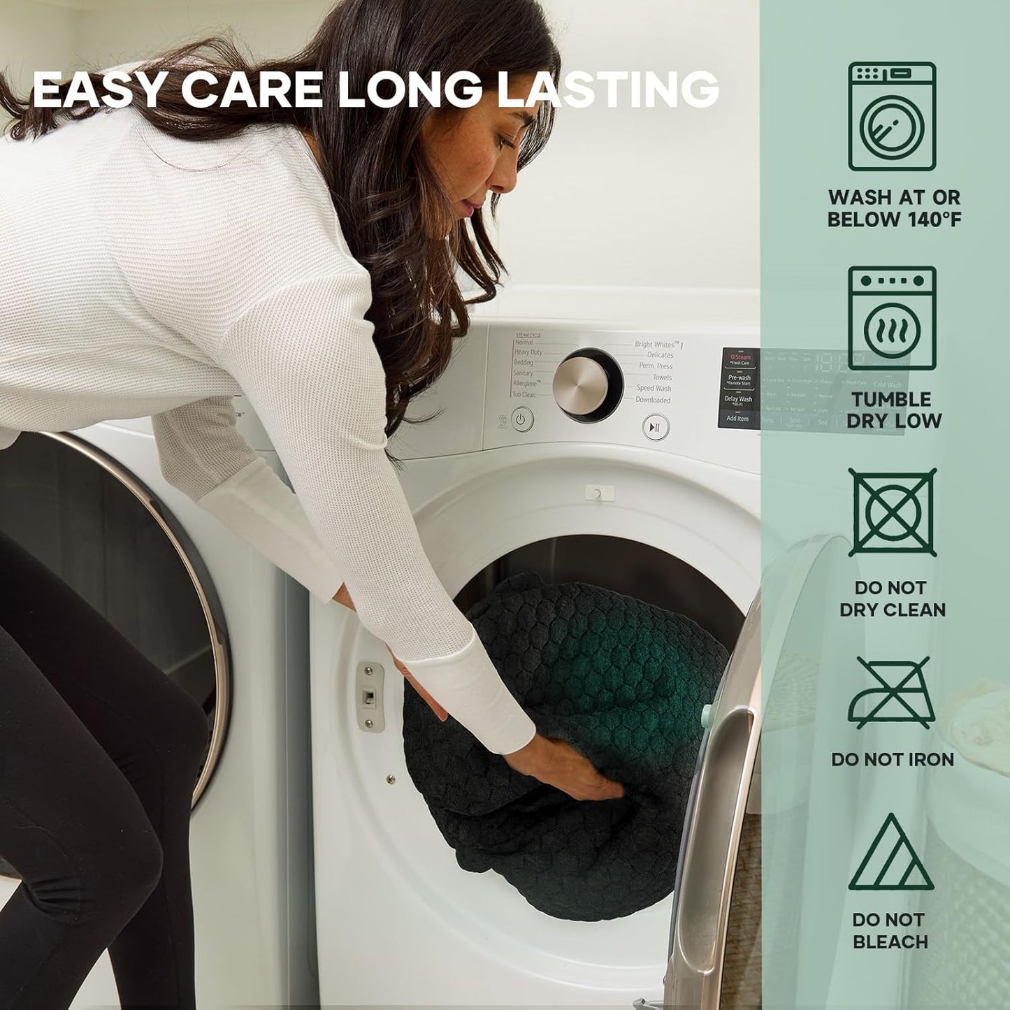 OhGeni 100% Waterproof Mattress Protector, Twin XL Size Mattress Pad, Fits 6"-20" Mattresses with Deep Pocket, Cooling, Breathable Fitted Sheets, Soft Bed Cover, Noiseless, Machine Washable(Navy Blue)