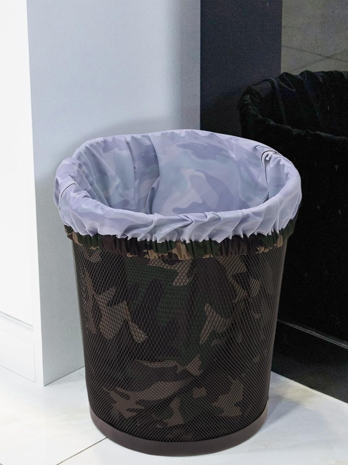 ALVABABY Reusable Diaper Pail Liner for Cloth Diaper,Rubbish Bag,Laundry,Kitchen Garbage Cans (Black Grey, Small Size:5 Gallon) LLS-LW28Z75A