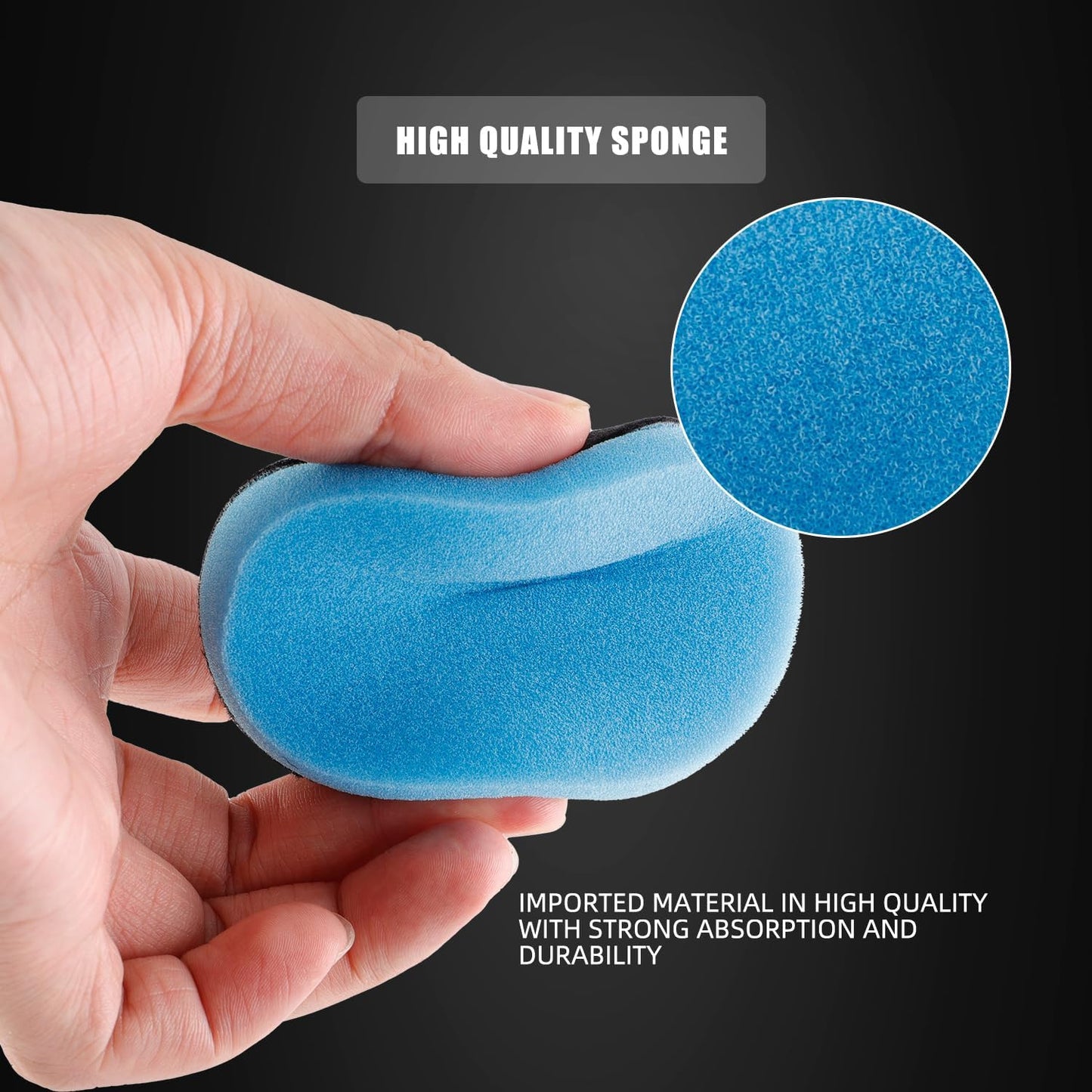 Car Foam Drill Polishing Pad Kit, 44Pcs 1inch 2inch 3inch Detail Polishing Buffing Pad Mix Size Car Detailing Kit with 5/8-11 Thread Backing pad & Adapters for Buffer Polisher Polishing, Buffing