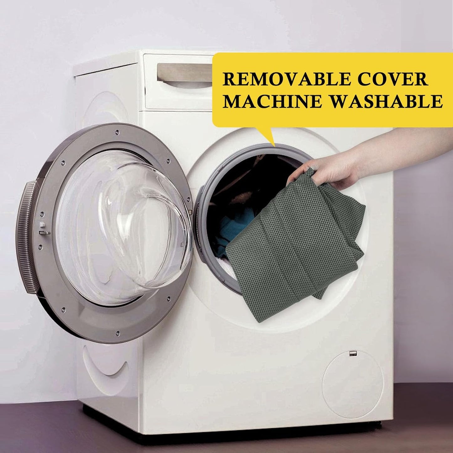 fowong Door Draft Stopper 30" Adjustable Under Door Draft Stopper, Soundproofing Nosie Blocker Seal Large Gap, Grey