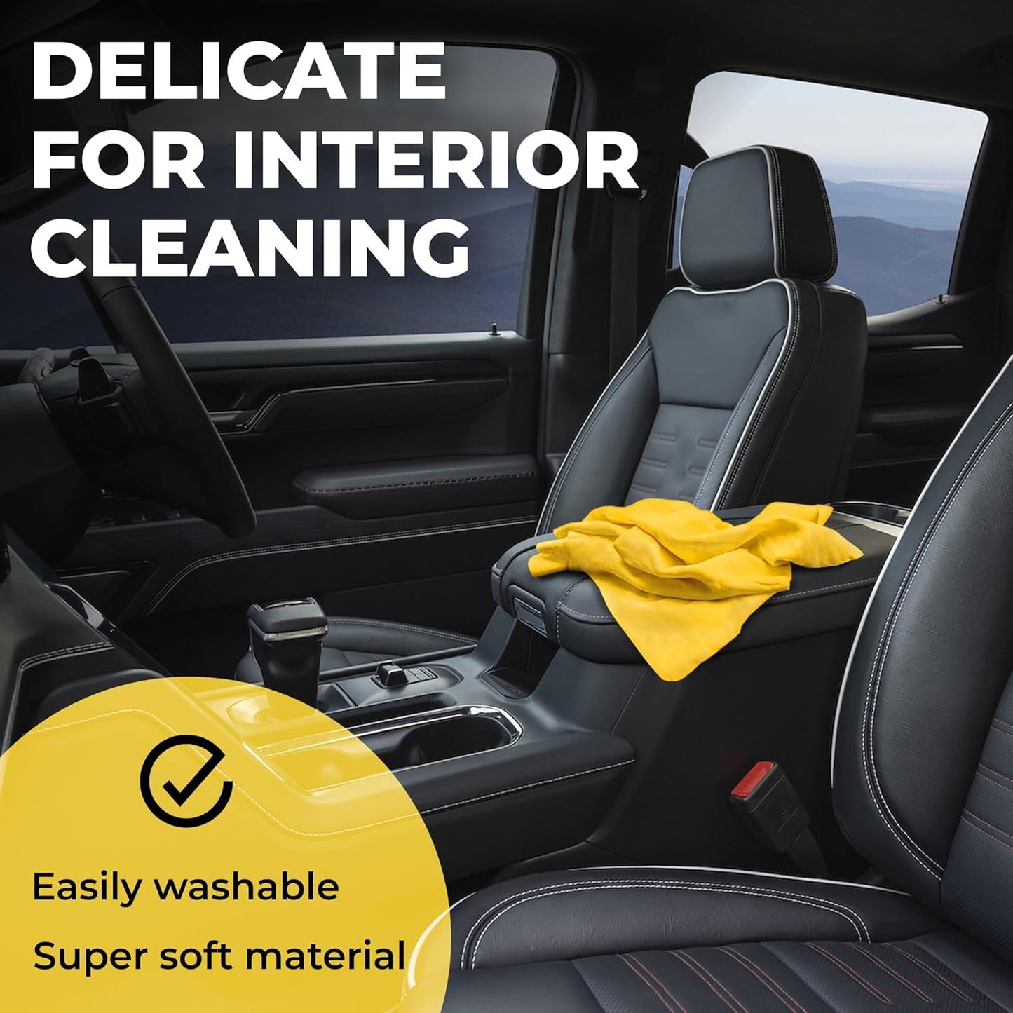 Premium XL Shammy Towel for Car - (34”x25”) - Super Absorbent Chamois Cloth - Spots and Scratch-Free - Reusable Car Drying Towels