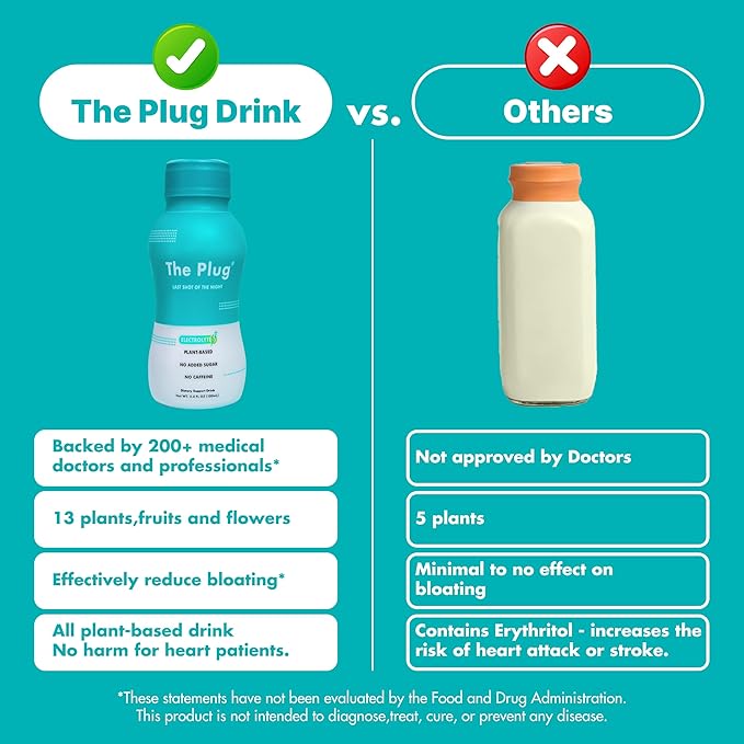 The Plug Liver Cleanse Detox & Repair Drink - Plant Based Herbal Electrolyte Drink for Liver Support & Health, Bloating Relief, Restore Antioxidants & Minerals | Liver Complex Energy Drink (2-Pack)