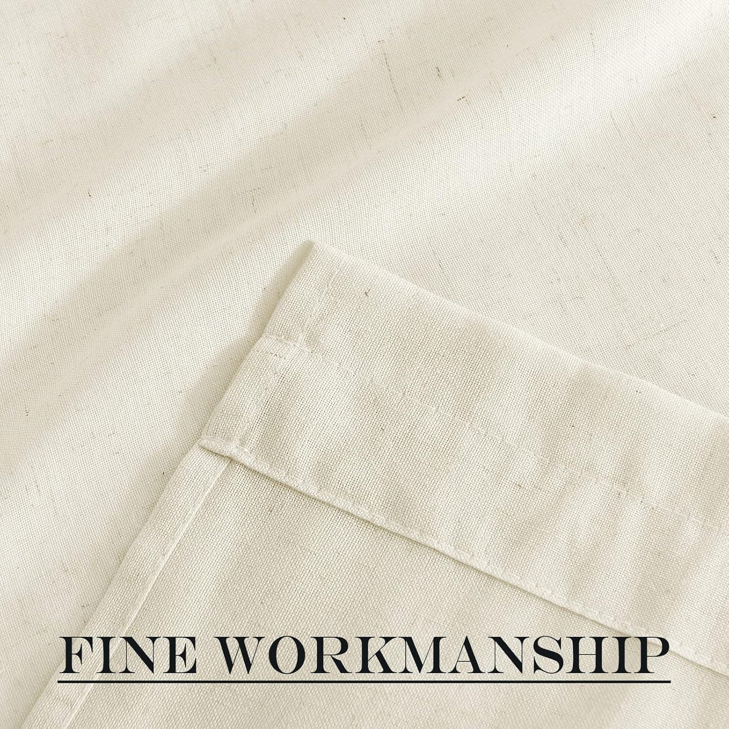 NICETOWN Natural Linen Blended Door Curtain - Farmhouse French Curtain Light Filgtering Tricia Short Window Covering for Patio Sidelight Door Blind Tie Up Shade, W26 x L50 in, 1 Pc, Off White