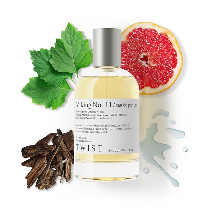 Twist - Viking No. 11 - Eau De Parfum Inspired by P.R, Long-Lasting Perfume For Men, Paraben Free, Vegan, Clean Ingredients, Fragrance - Spray 100 ml | 3.4 fl. oz.