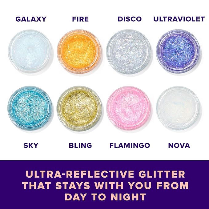 Unicorn Snot Face & Body Glitter - Cosmetic-Grade Holographic Glitter Gel - Makeup for Festivals, Raves, Anime Cosplay - Safe for Face, Easy Application & Removal, 1.7oz Pink (Flamingo)