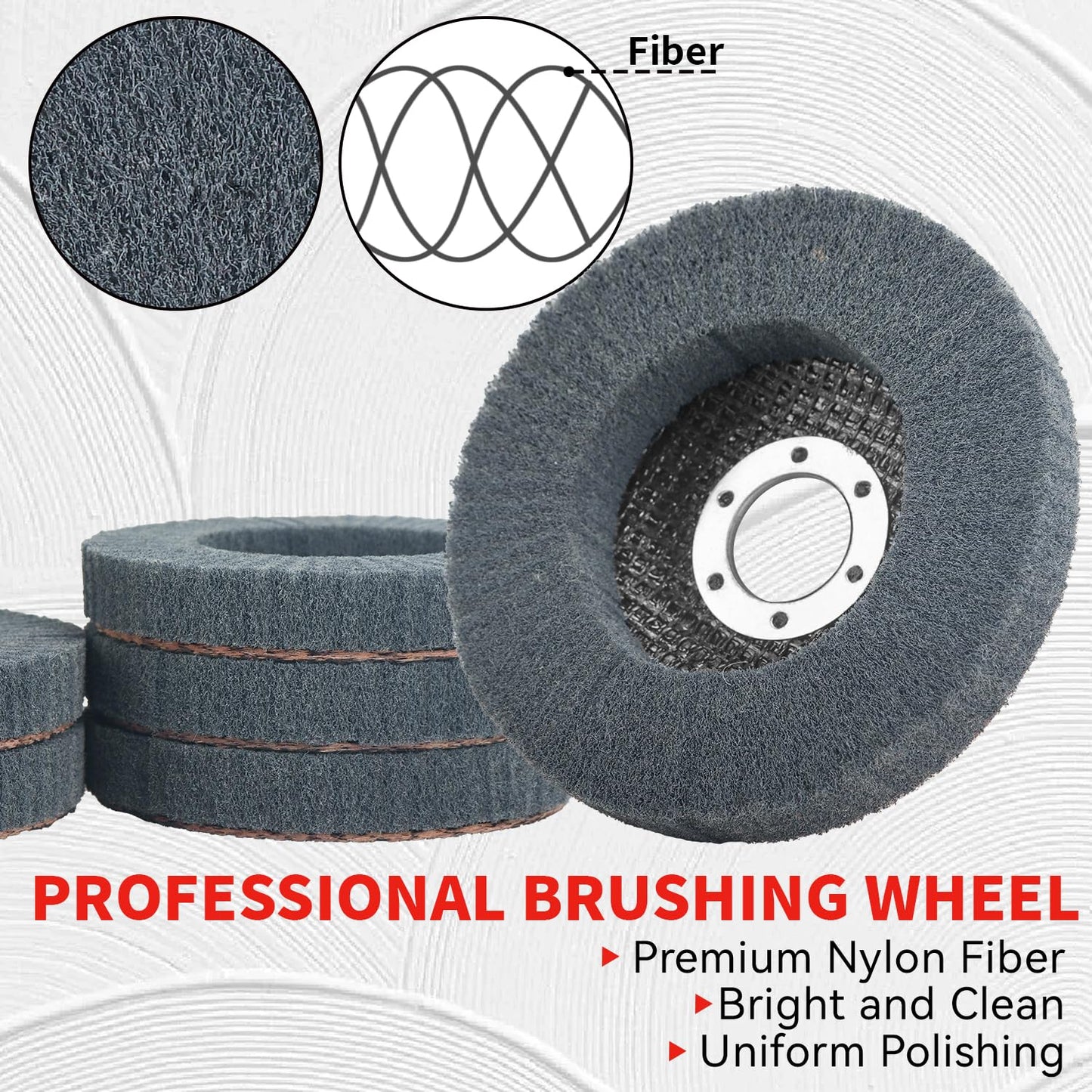 10Pcs 320 & 600 Grit Scour Flap Disc 4 1/2 Inch Angle Grinder Attachment for Metal & Wood Scouring Pad Polishing Sanding Disc Paint Rust Remover Wheel