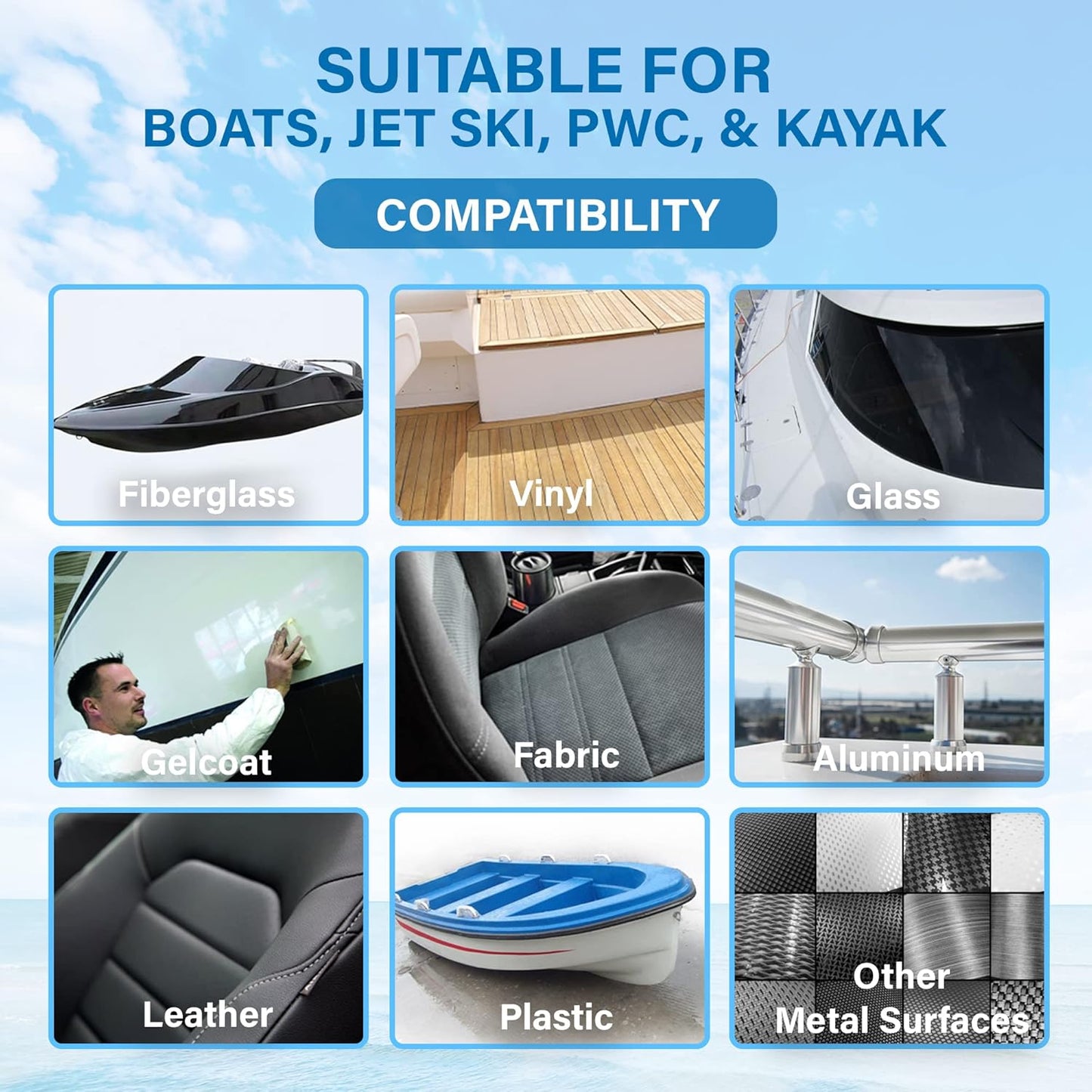 Marine Scuff Erasers | Magic Sponge Pads for Boats | Effectively Remove Dirt, Grease, Grime | Premium Boat Accessories, Boat Accessories & Boating Essentials | Boat Cleaning Supplies