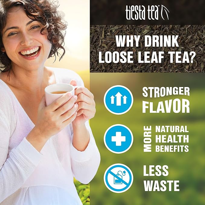 Tiesta Tea Pineapple Sangria Loose Leaf Tea – Pineapple Hibiscus White Tea Blend | Premium Low-Caffeine Fruit Infusion | Hot or Iced | 16 oz Resealable Bulk Pouch | Makes Up to 200 Cups