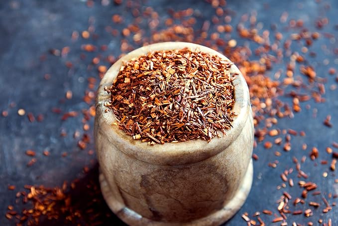 Rooibos Tea 1LB (16Oz) 100% CERTIFIED Organic (USDA seal) | Red Rooibos Loose Leaf Tea | South African Red Bush Herbal Tea| (200+ CUPS) | Non-GMO | Keto Friendly