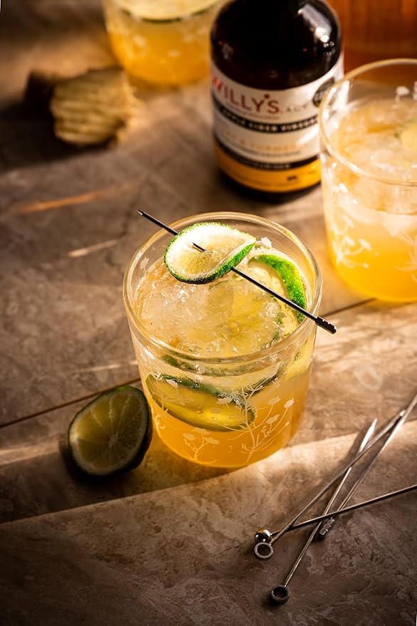 Willy's ACV Organic Probiotic Apple Cider Vinegar with Mother for Gut Health - with Turmeric & Eureka Lemon 16.9 fl oz