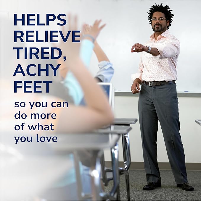 Dr. Scholl’s Energizing Comfort Men’s Everyday Insoles with Massaging Gel - Clinically Proven, All-Day Energy and Comfort Inserts, Patented Triple Gel Design, Shock Absorbing, Arch Support: 2 Pairs