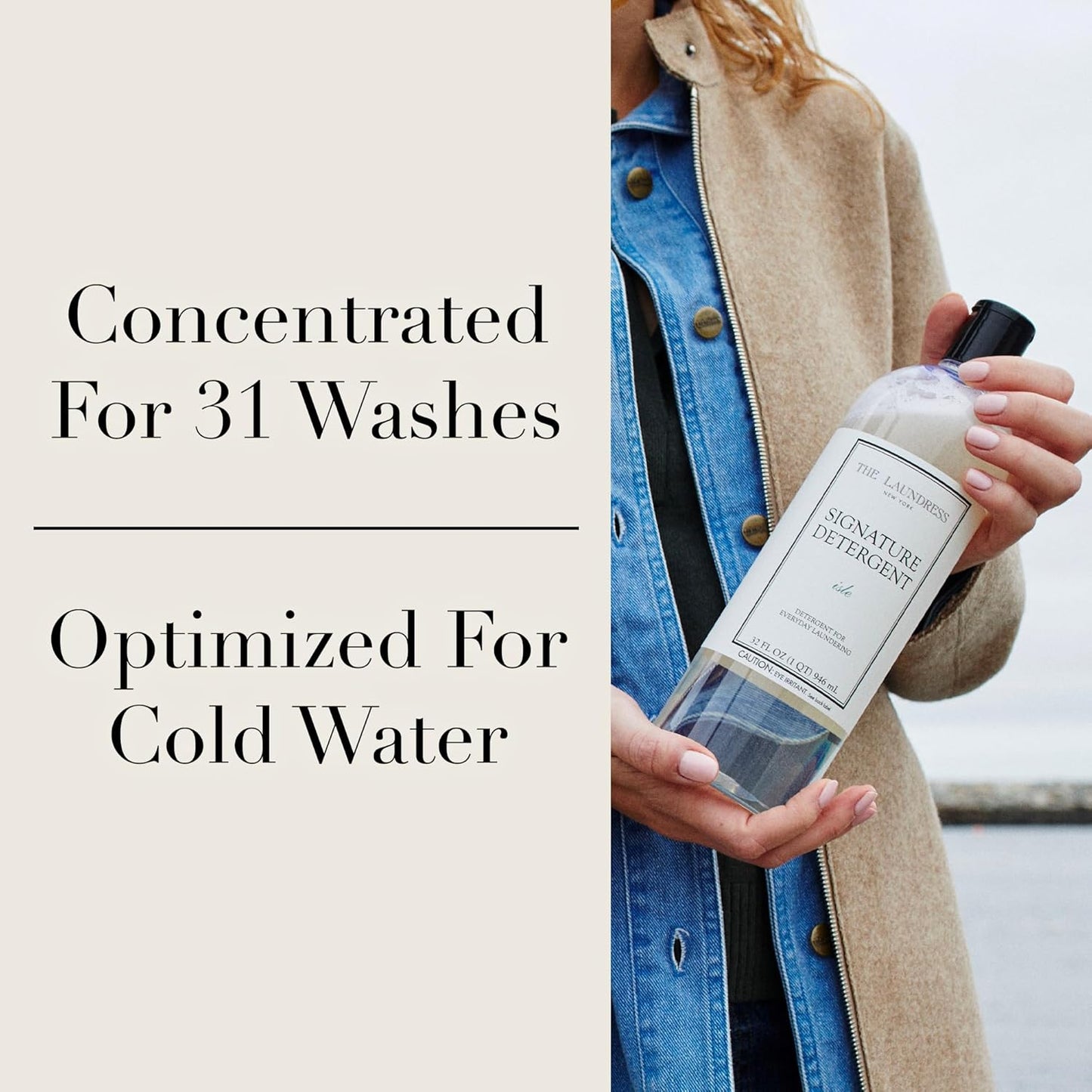 The Laundress Signature Isle Detergent, Coastal Inspired Scent, Concentrated Laundry Detergent Liquid, Tough on Stains, Isle Scent, 32 oz.