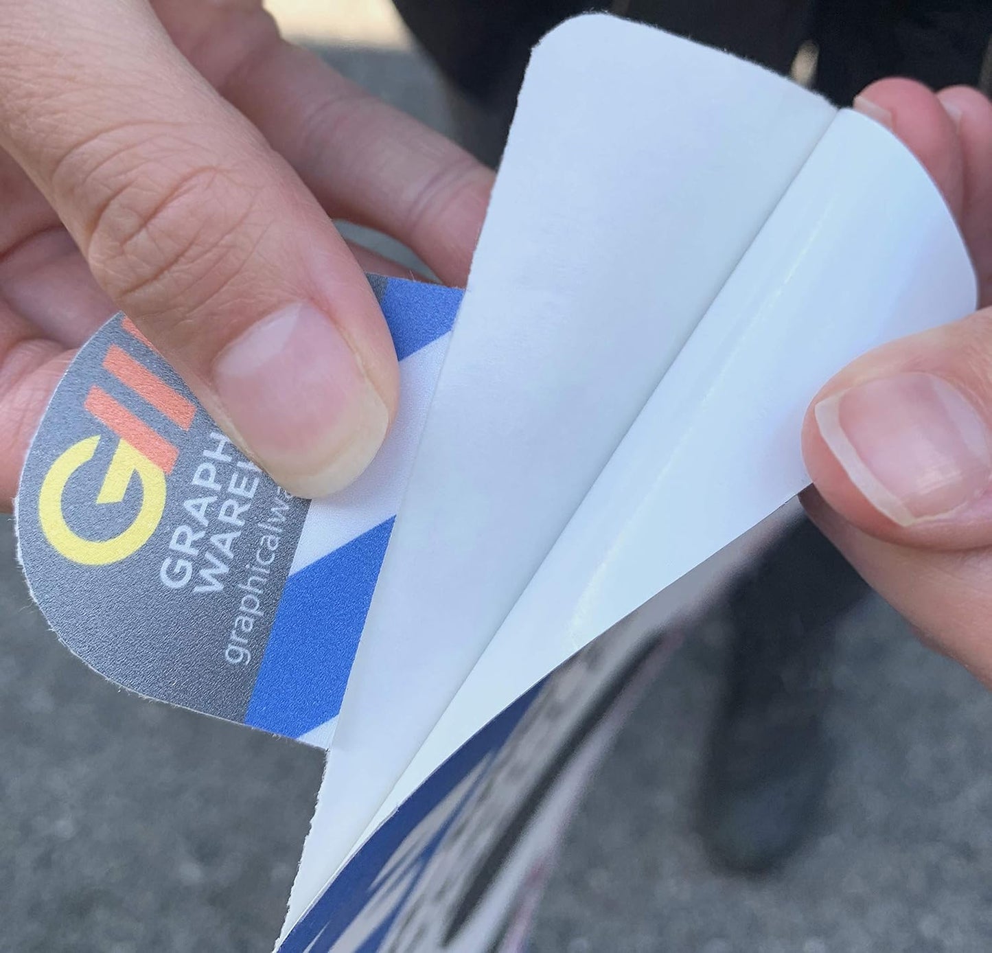 "Phones Down Heads Up" Safety Sign - Laminated Adhesive Floor Signs by Graphical Warehouse (34)