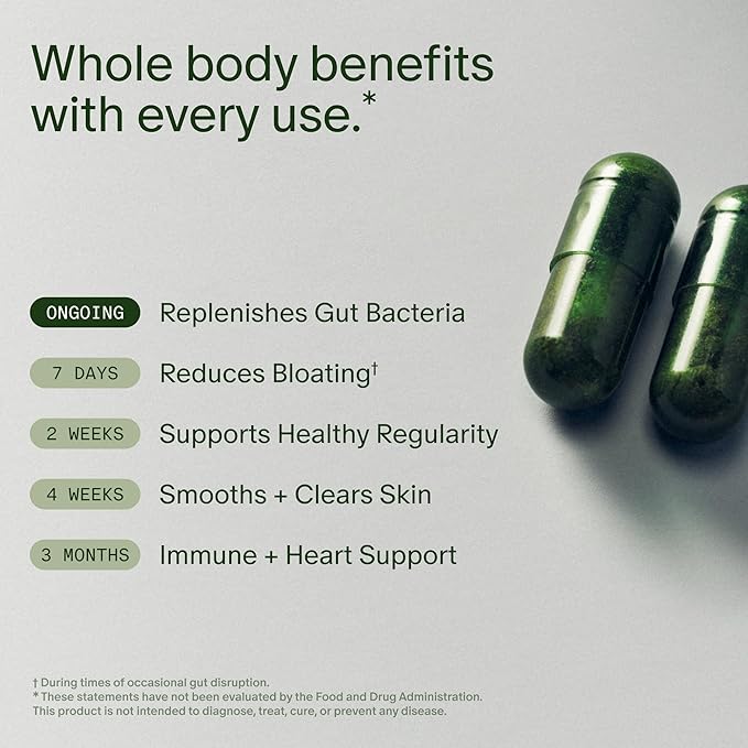 Seed DS-01 Daily Synbiotic - Prebiotic and Probiotic for Women & Men - Digestive Health, Gut Health, Immune Support, Bloating & Constipation Relief - Vegan & Shelf-Stable - 60 Capsules (30-Day Supply)