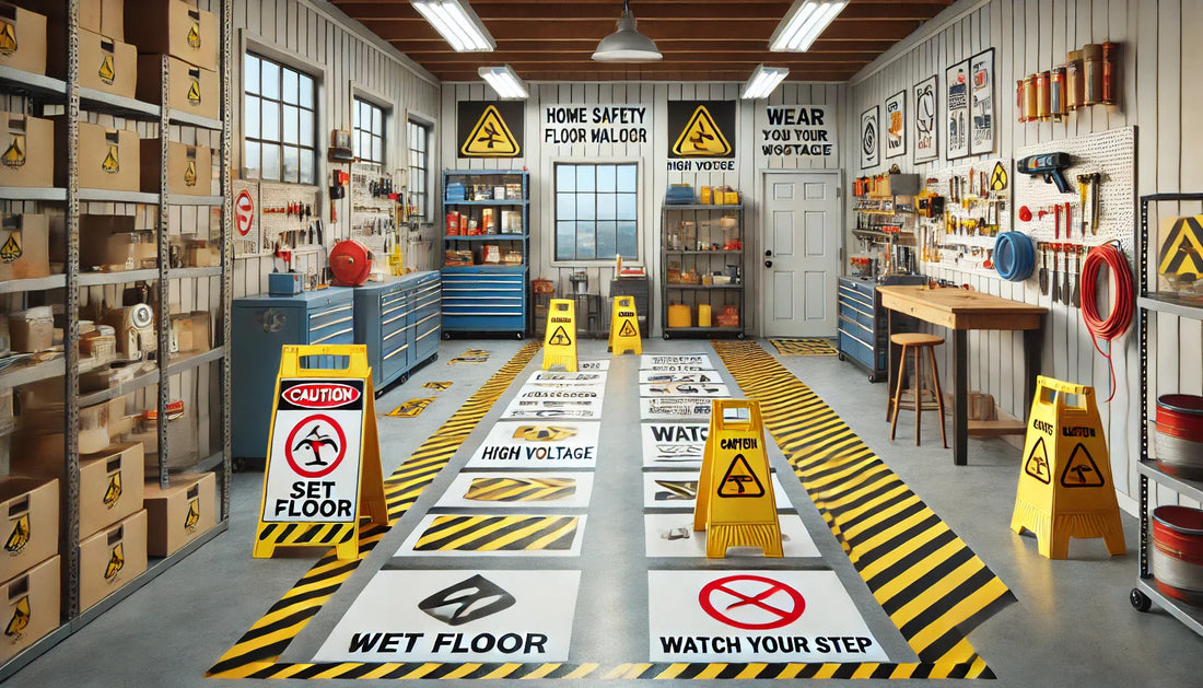 Home Safety Signs & Floor Markings: Clear Guidance for Safer Homes, Garages & Workspaces