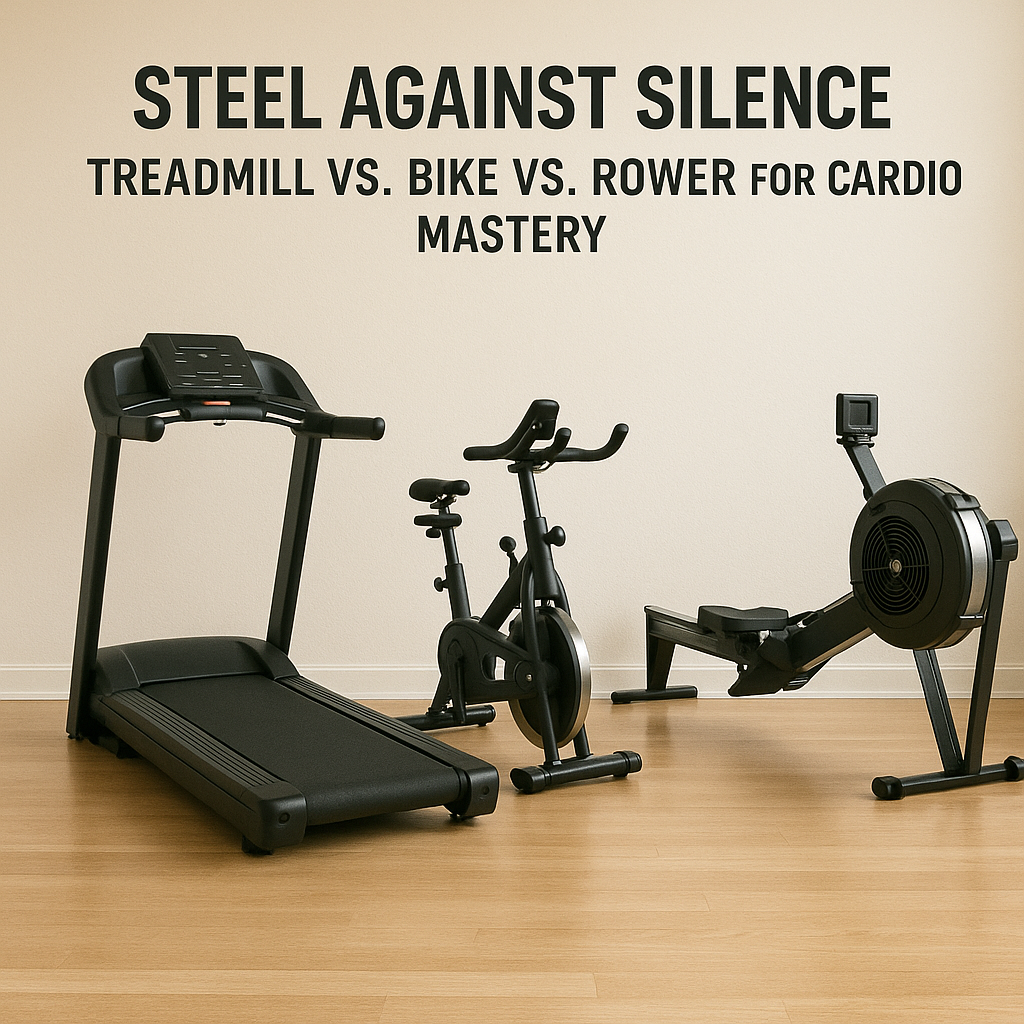 Steel Against Silence: Treadmill vs. Bike vs. Rower for Cardio Mastery