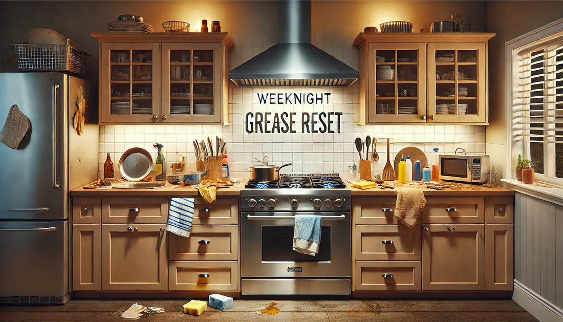Weeknight Grease Reset: A 15-Minute Kitchen Cleanup After Cooking