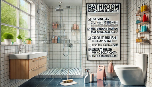 Bathroom Deep Clean Blueprint: Limescale, Soap Scum, and Grout Without Surface Damage