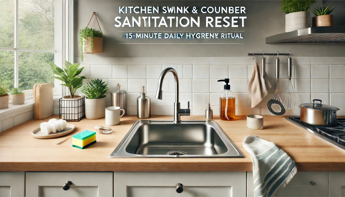 Kitchen Sink & Counter Sanitation Reset: 15-Minute Daily Hygiene Ritual
