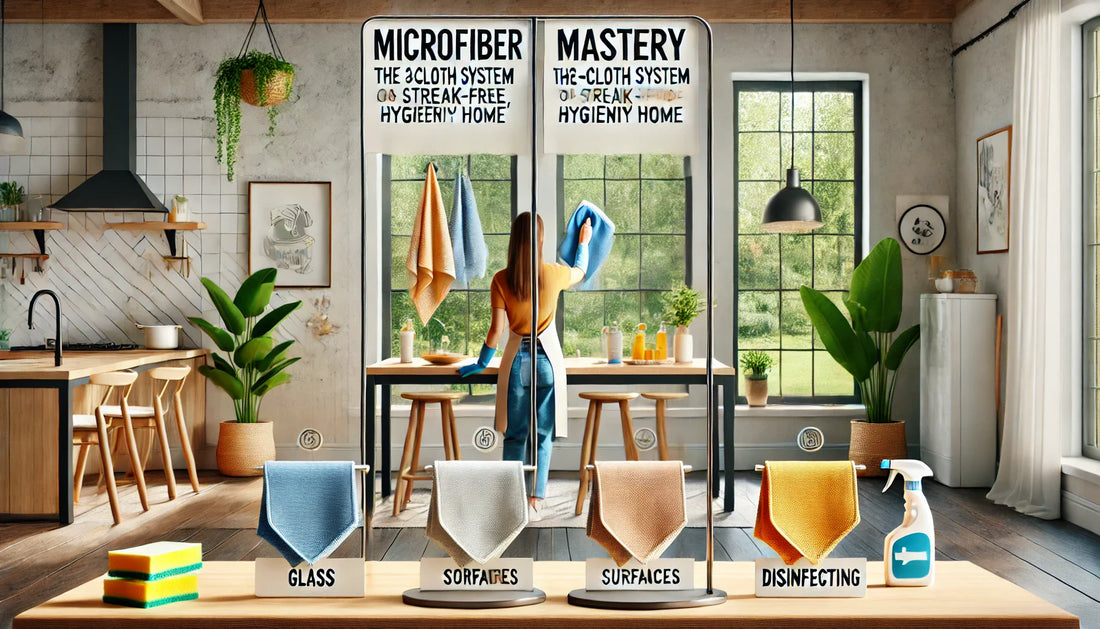 Microfiber Mastery: The 3-Cloth System for a Streak-Free, Hygienic Home