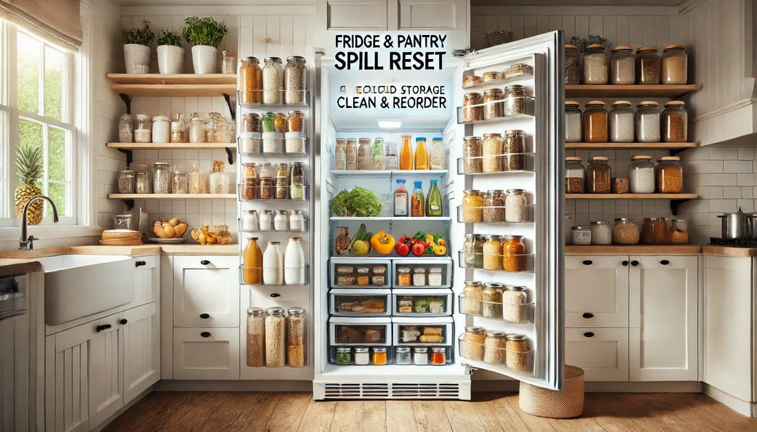 Fridge & Pantry Spill Reset: A 20-Minute Cold Storage Clean & Reorder