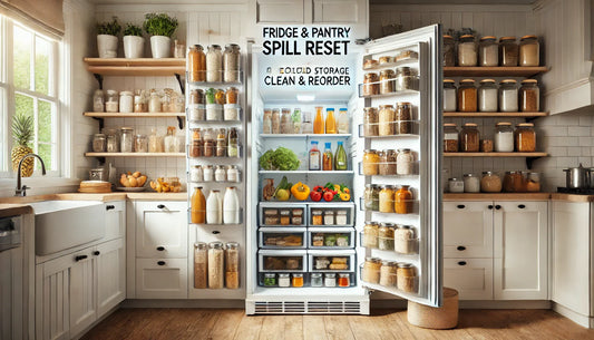 Fridge & Pantry Spill Reset: A 20-Minute Cold Storage Clean & Reorder
