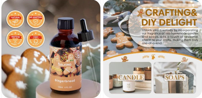 Warmth You Can Smell — SALKING Gingerbread Fragrance Oil (120ml)