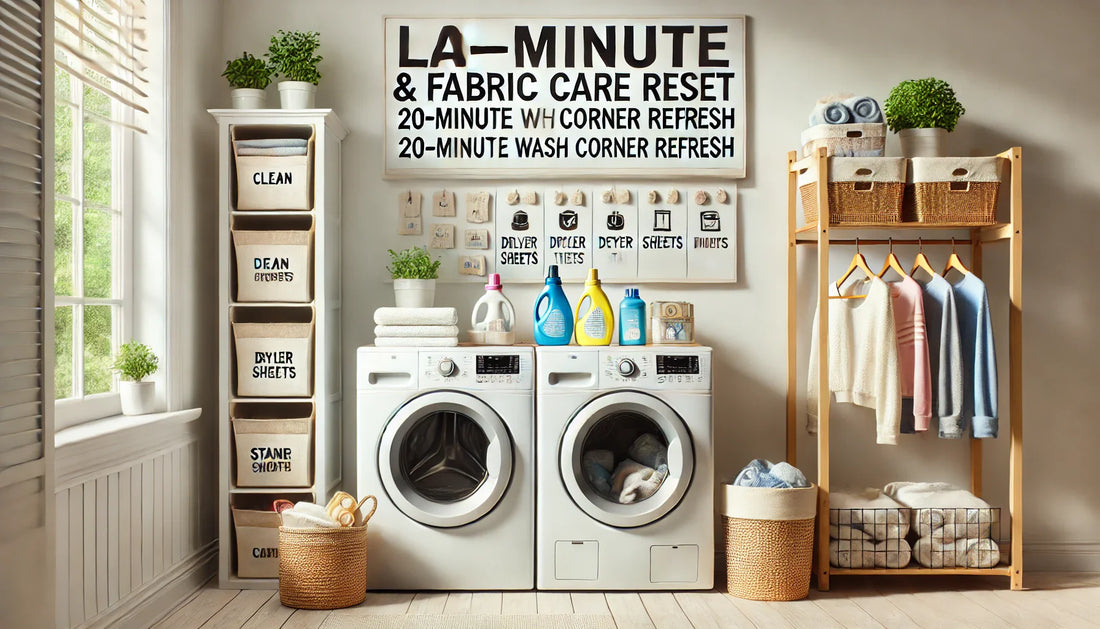 Laundry Room & Fabric Care Reset: 20-Minute Wash Corner Refresh