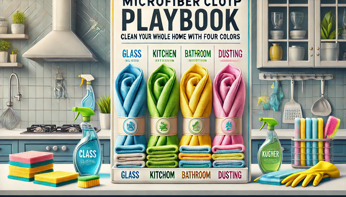 Microfiber Cloth Playbook: Clean Your Whole Home with Four Colors