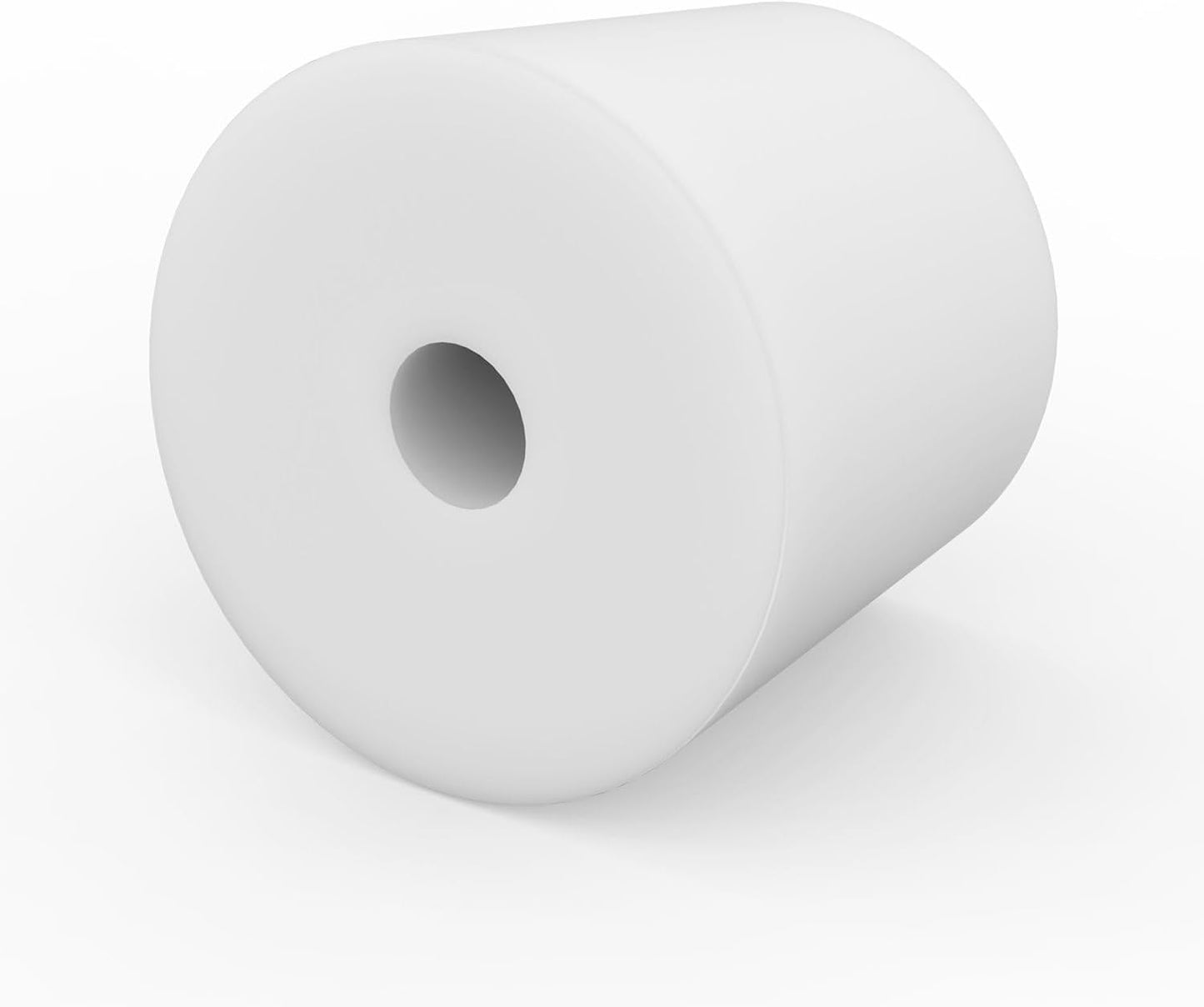 Labasics 5-Pack 9# Single-Hole Silicone Stoppers, White Tapered Lab Seal Stoppers with 0.31" Hole, Durable and Reusable Silicone Plugs for Laboratory Glassware, Airtight Sealing, and Experiments