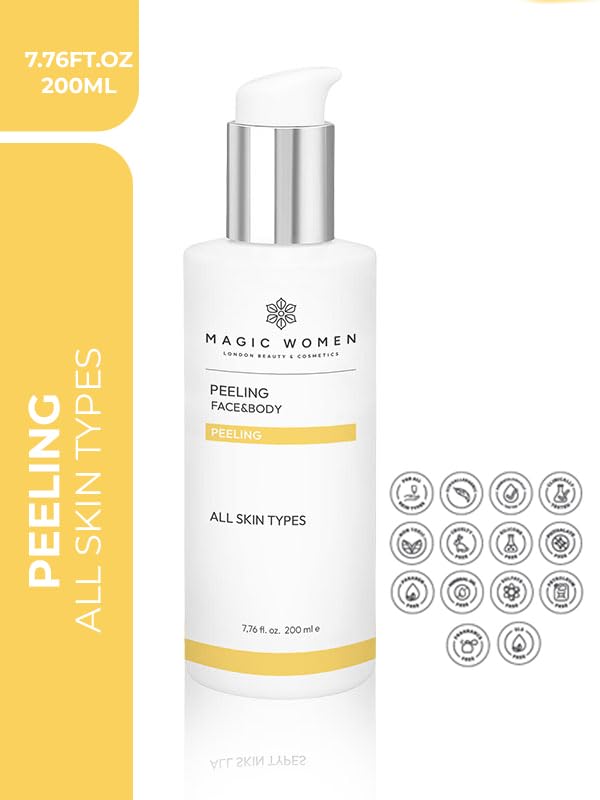 Sparkling Peeling Gel, Deep Cleansing, Exfoliation, Skin Moisturization, Low Irritation for Sensitive Skin fl. 7.76 fl oz / 200 ml, Refreshing