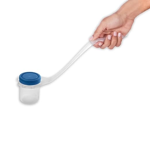 Pack of 50 Carefull Catch Specimen Cup Holder – Lightweight Handle & Adjustable Clasp for Clean and Stress-Free Sample Collection