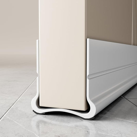 New Upgrade 36.6 inch Under Door Draft Stopper Free Cutting Length， for Bottom of Door，Under Door Noise Stopper White