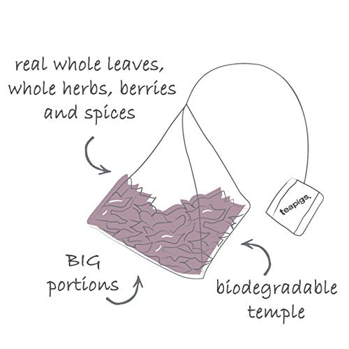 Teapigs Super Fruit Tea Bags Made With Whole Fruit, caffeine-free, natural ingredients (1 Pack of 50 Teabags)