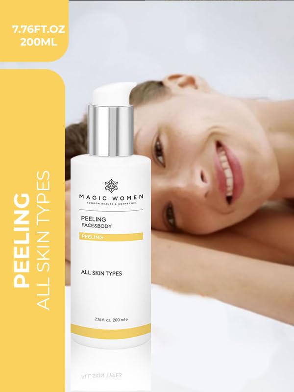 Sparkling Peeling Gel, Deep Cleansing, Exfoliation, Skin Moisturization, Low Irritation for Sensitive Skin fl. 7.76 fl oz / 200 ml, Refreshing