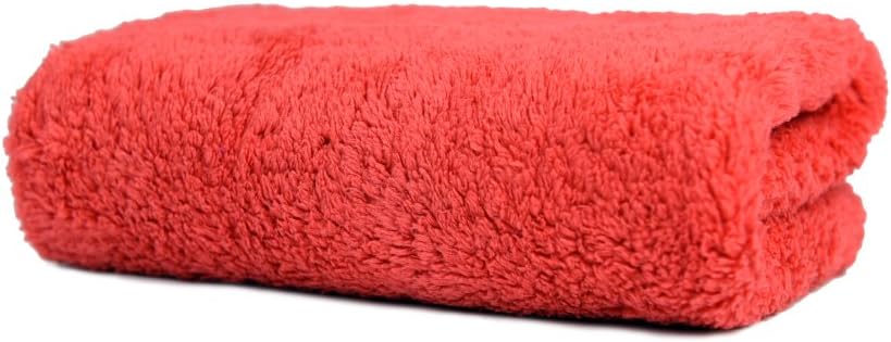 CARCAREZ Microfiber Car Wash Drying Towels Professional Grade Premium Microfiber Towels for Car Wash Drying 450GSM 16 in.x 16 in. Pack of 6 (6 Pack, Red)