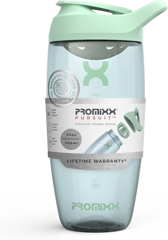 Promixx PURSUIT Protein Shaker Bottle – Premium Sports Shaker Bottles for Protein Mixes and Supplement Shakes – Easy Clean, Durable Protein Shaker Cup
