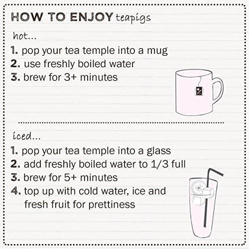 Teapigs Mao Feng Green Tea Bags Made With Whole Leaves, caffeine-free, natural ingredients (1 Pack of 50 Teabags)