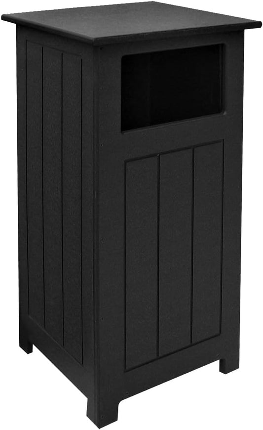 GT1246 Recycled Plastic Beechwood Side Load Trash Enclosure