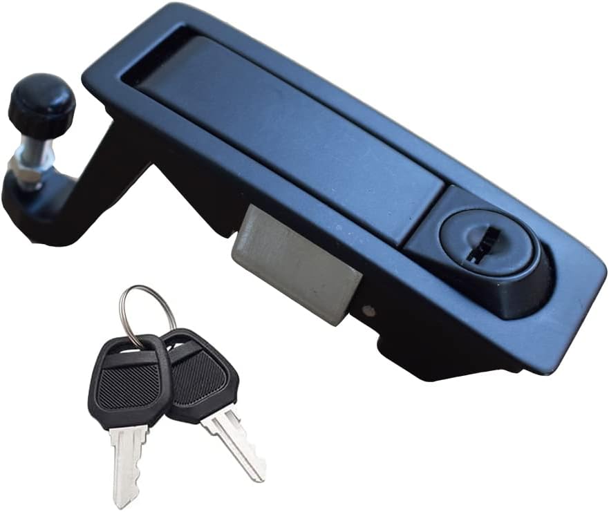 WJSKDQ 2PCS Compression Latch Lock Powder Coated Zinc Alloy Adjustable Lever Hand Operated Flush Lever Marine Applicable Door Thickness: 0.04"-0.94" Grip Range