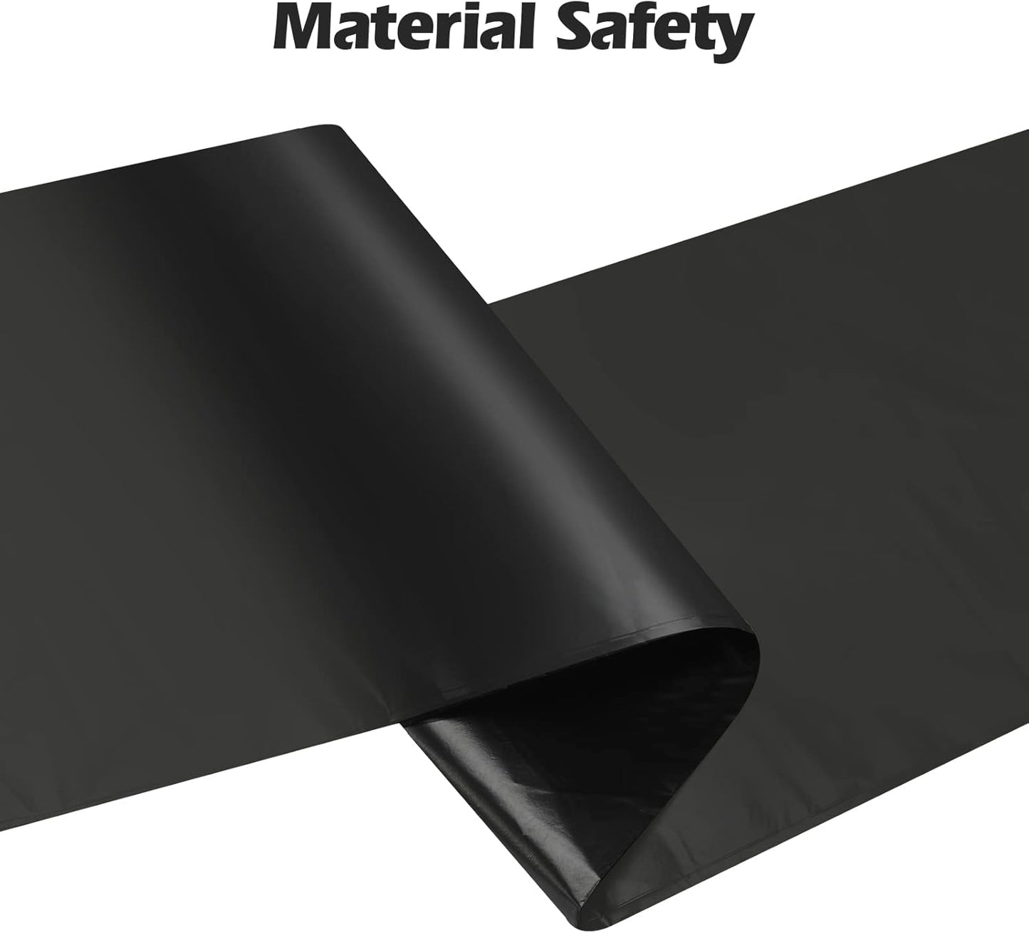 2-4 Gallon Portable Trash Bags,120 Counts Thicken portable Small Garbage Bags for Office, Kitchen,Bedroom Trash Can,Strong Trash Bags（Black）