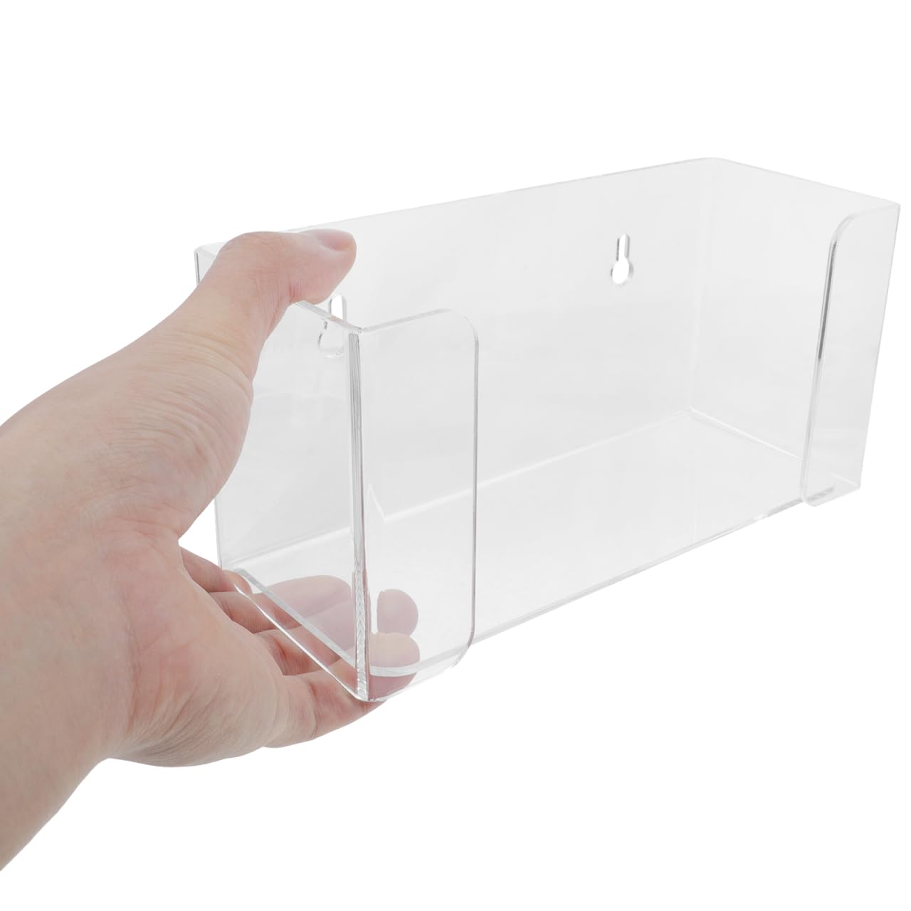 Acrylic Wall Mount Glove Dispenser and Mask Holder Storage Box for Laboratory and Office 2 in 1 Mask and Glove Organizer