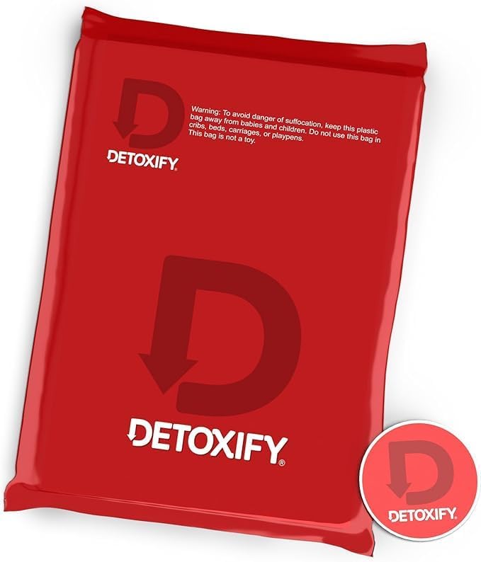 Detoxify – Ever Clean Cleansing Program – Honey Tea – 5 x 4 oz Bottles – 5-Day Solution – Green Tea, Vitamins & Minerals – Plus Sticker and Bag