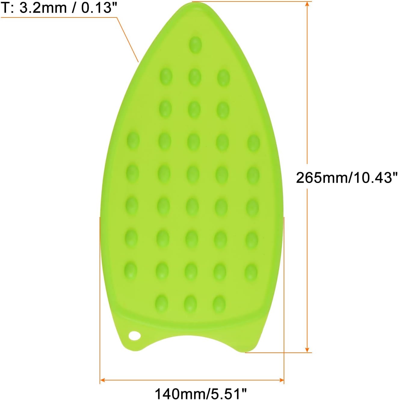 HARFINGTON Silicone Iron Rest Pad, Multipurpose Iron Hot Resistant Mat Iron Rest Plate for Ironing Board Hot Heat Resistant Steam Compact Mat, Green