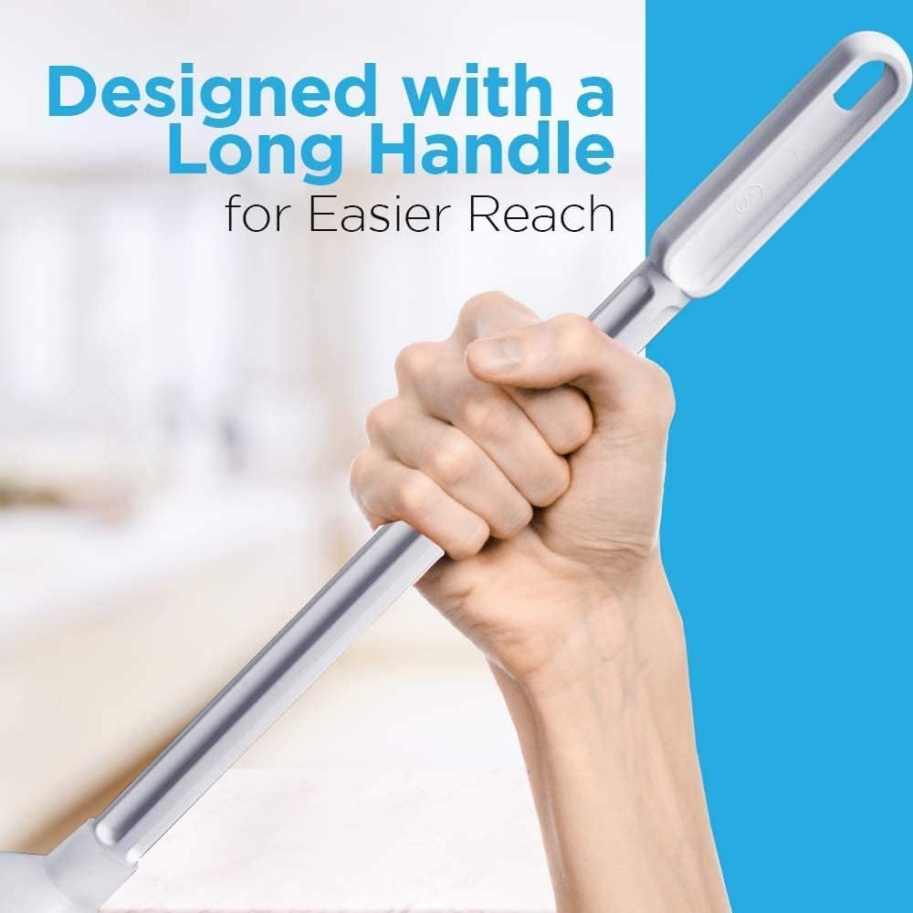 Fuller Brush Toilet Bowl Swab with Handy Holder Caddy – Antimicrobial Toilet Swab with Soft Non-Scratch Head, Long Handle, Deep Cleaning Under Rim