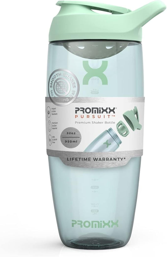 Promixx PURSUIT Protein Shaker Bottle – Premium Sports Shaker Bottles for Protein Mixes and Supplement Shakes – Easy Clean, Durable Protein Shaker Cup