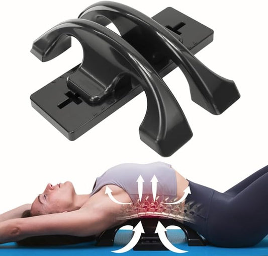 Thrival Arch Back Stretcher - Specialized Psoas Muscle Release Tool for Hip Flexor, Back, Glute, Iliacus, and Neck - Spine Decompressor, Trigger Point, and Myofascial Release – Carbon Black